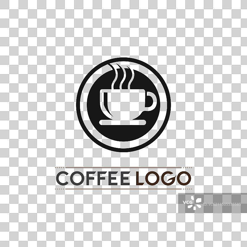 咖啡杯logo模板图片素材