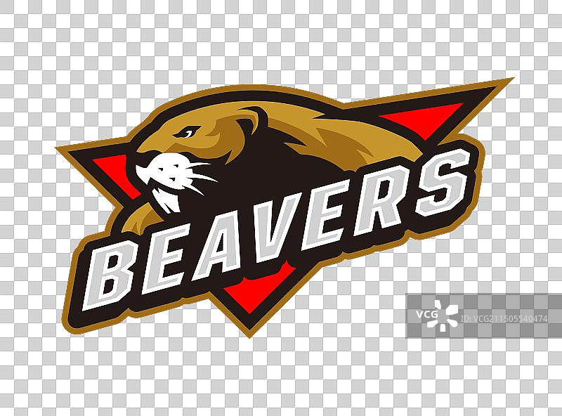 海狸吉祥物Logo设计模板图片素材