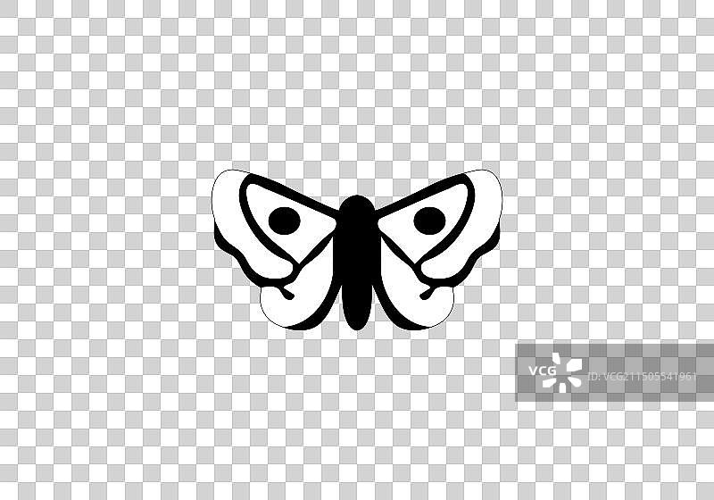 极简风格蓑蛾图标设计图片素材