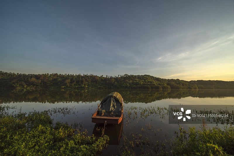 隆昌市城市风光和古宇湖风景图片素材