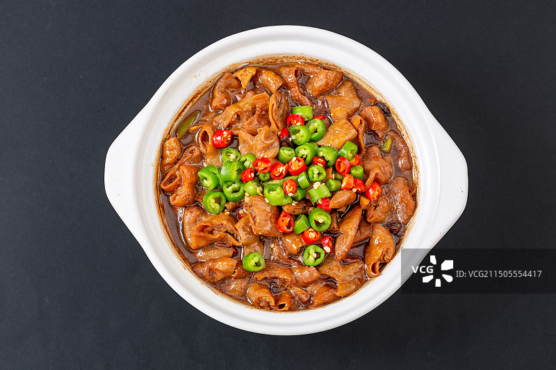 砂锅焖肥肠 黄焖肥肠图片素材