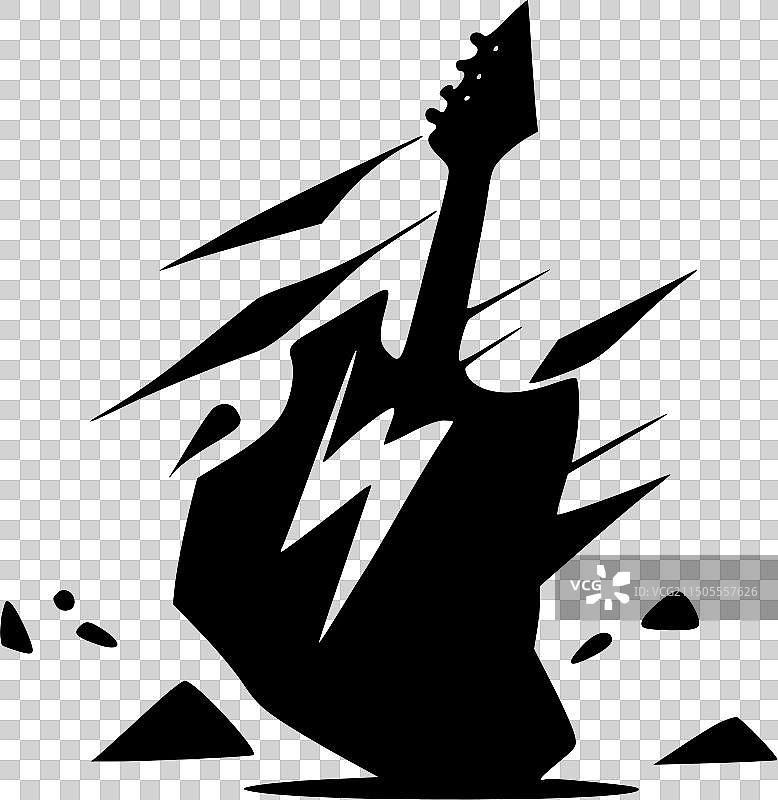 高品质摇滚Logo T恤设计图片素材