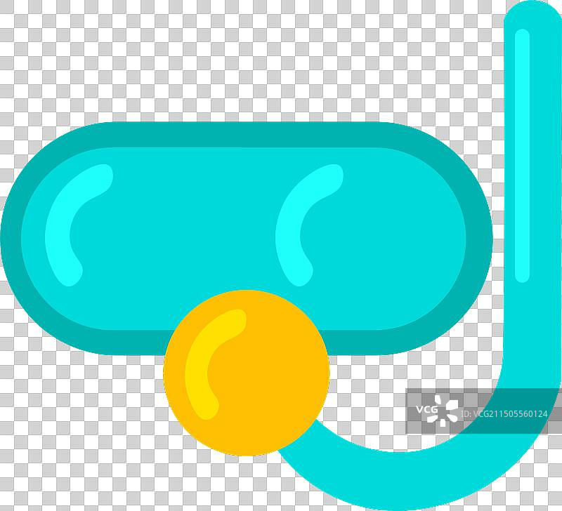 潜水面罩和呼吸管图片素材