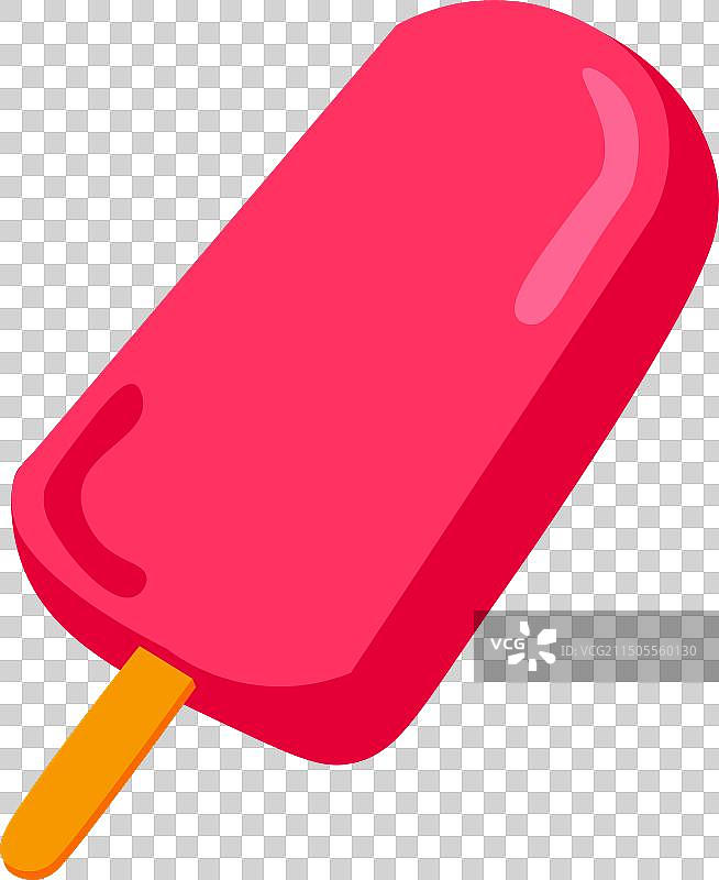 草莓冰棒图片素材