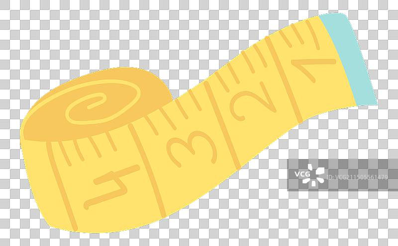 扁平设计卷尺厘米图片素材