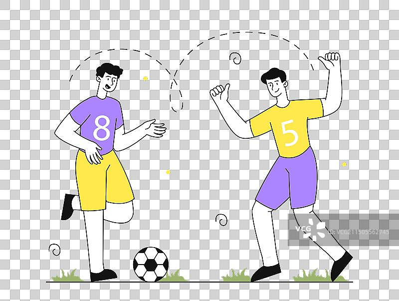 人们踢足球图片素材