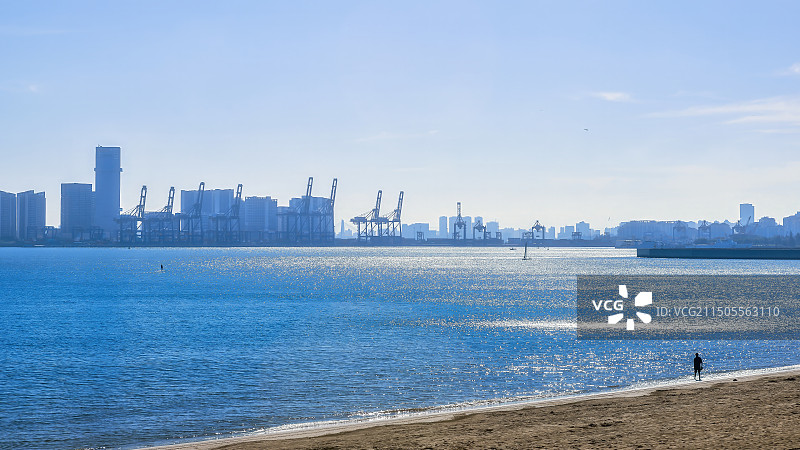 海南省海口市西秀海滩公园（观景台和钟楼）图片素材