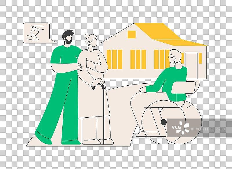 社交设施抽象概念图片素材