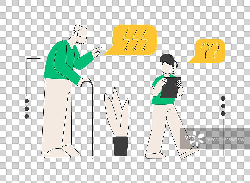 代际冲突抽象概念图片素材