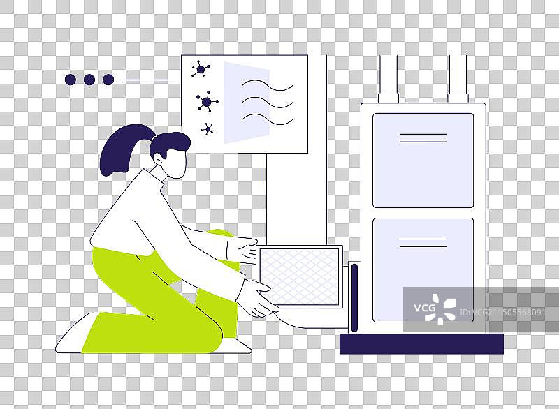 空气过滤抽象概念图片素材