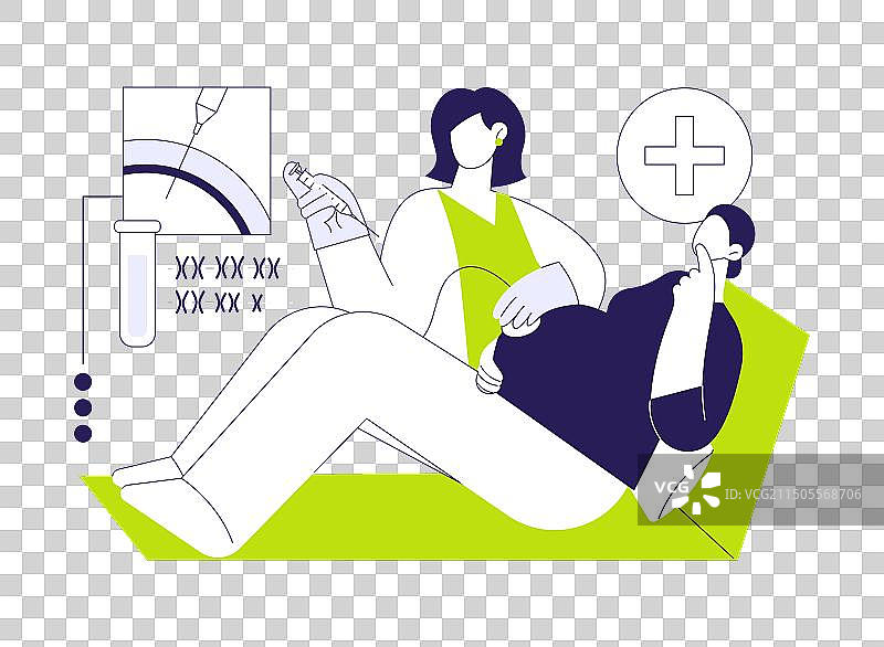 染色体异常诊断抽象概念图片素材