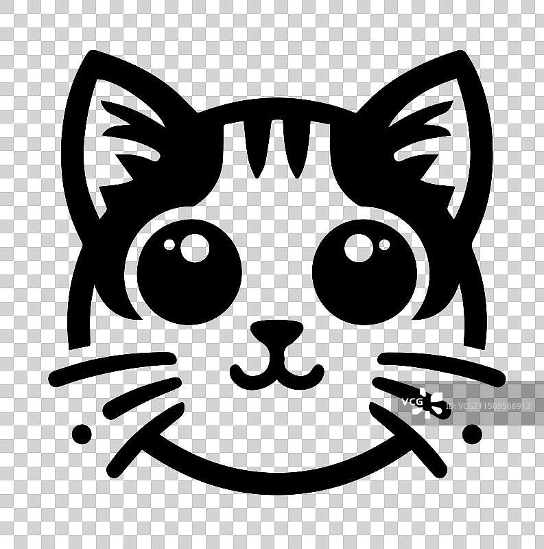 可爱小猫的脸图片素材