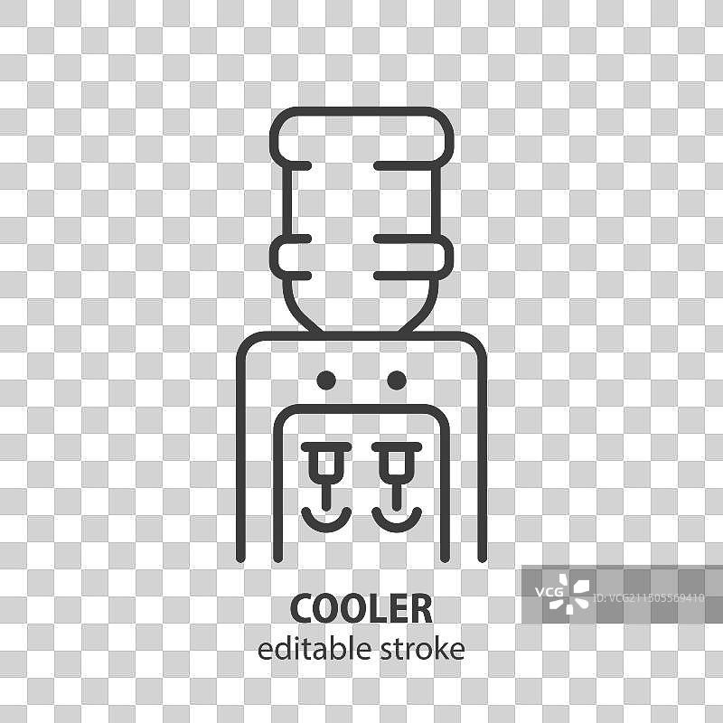 饮水机散热器线条图标图片素材