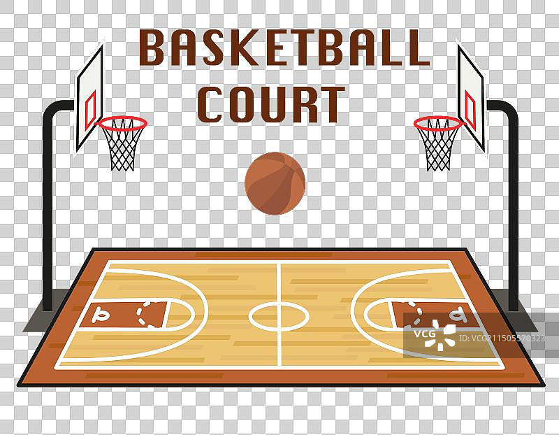 篮球场体育锦标赛侧视图图片素材