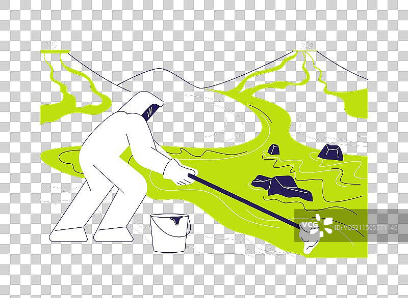 火山学家抽象概念图片素材