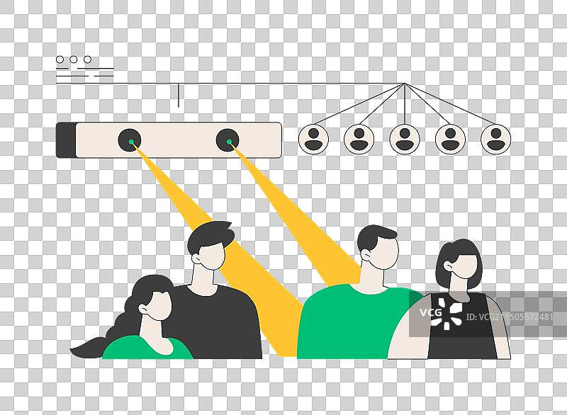 人数统计系统概念图片素材