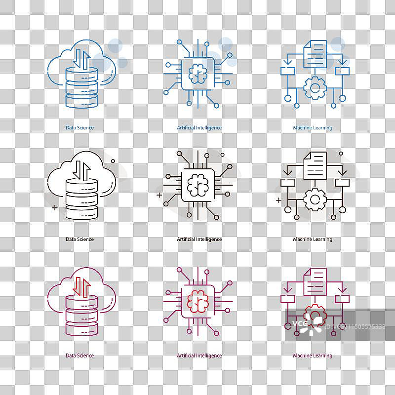 人工智能AI机器学习图片素材