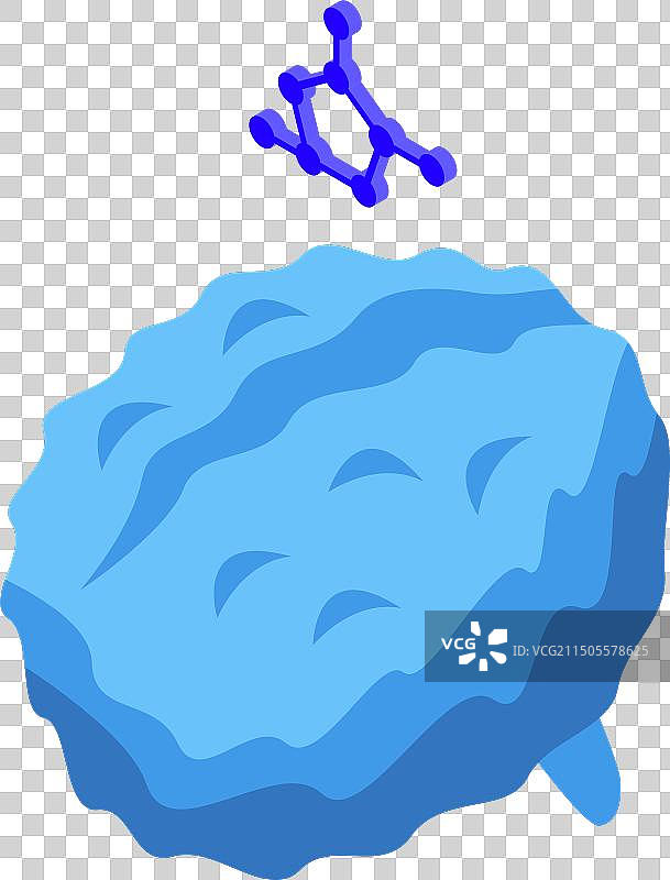 2.5D风格蓝色B细胞图片素材