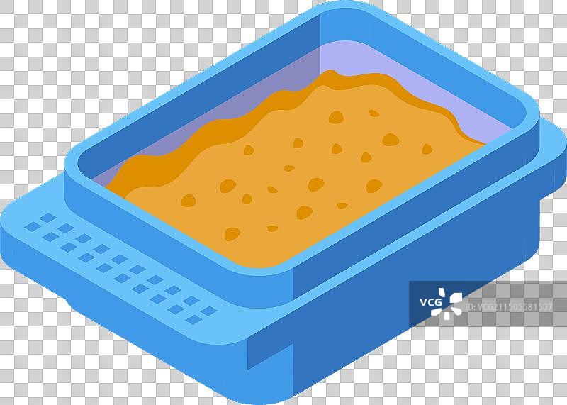 2.5D猫砂盆图片素材