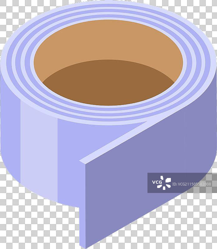 卷材的2.5D视图图片素材