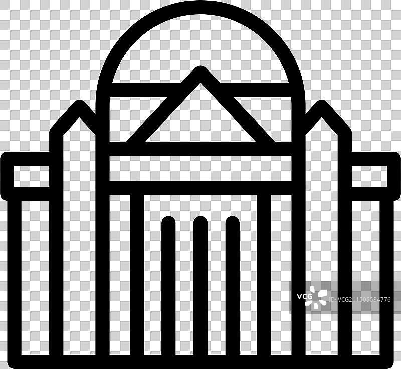 喀山大教堂圣徒图标轮廓图片素材