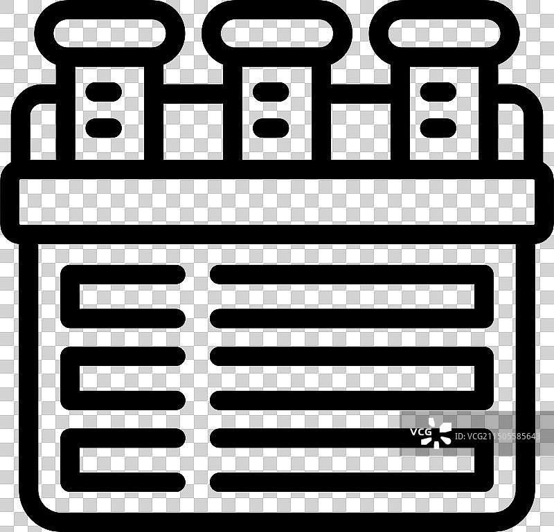实验室试管线性图标图片素材