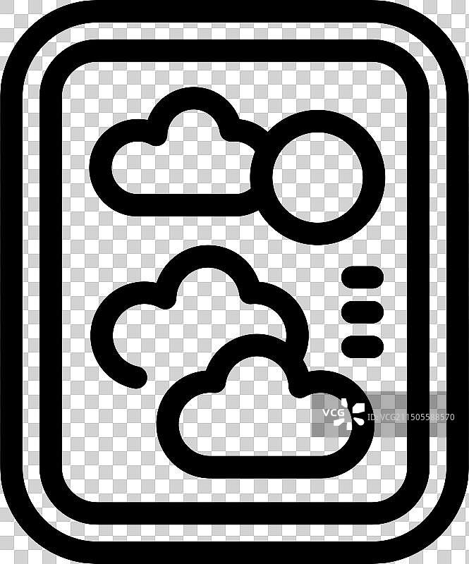 天气预报手机App图标图片素材