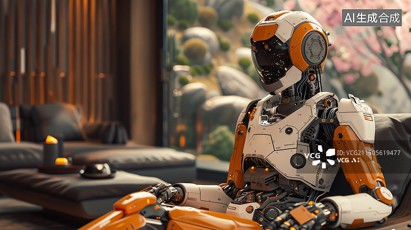 【AI数字艺术】AI人工智能机器人助理智能家居扫地机工厂城市深海探索图书馆维修创意设计艺术插画图片素材