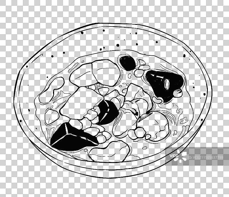四果汤线稿泉州美食手绘元素图片素材