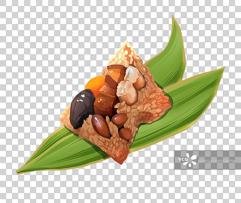 泉州美食烧肉粽手绘元素图片素材