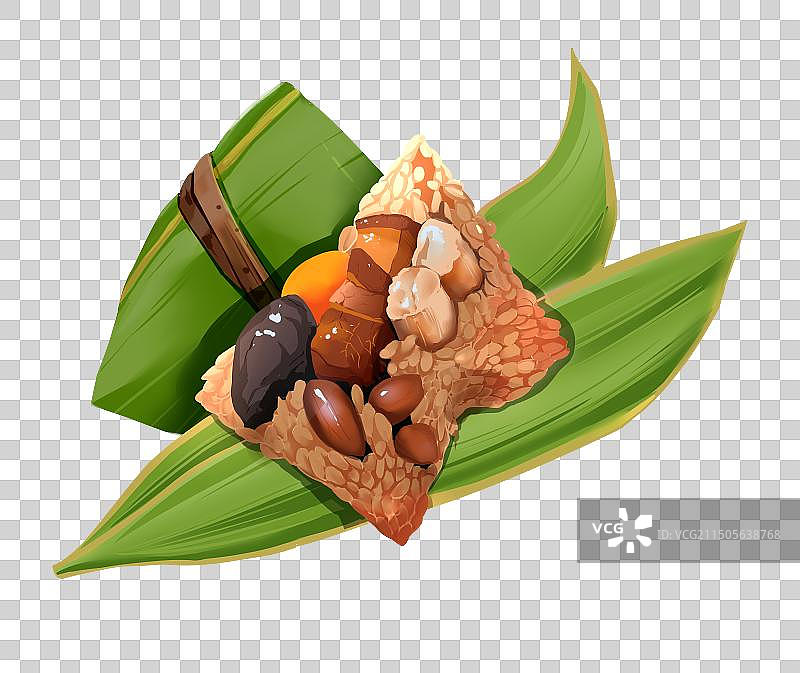 泉州美食烧肉粽手绘元素图片素材