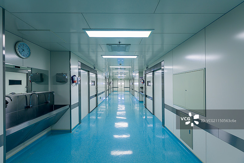 现代医院手术室通道图片素材