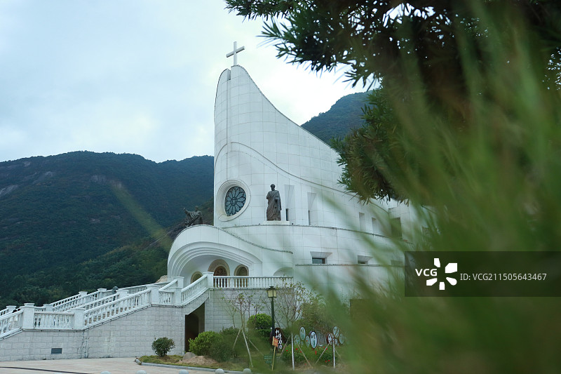 福建宁德地区的闽东基督主教区教堂图片素材