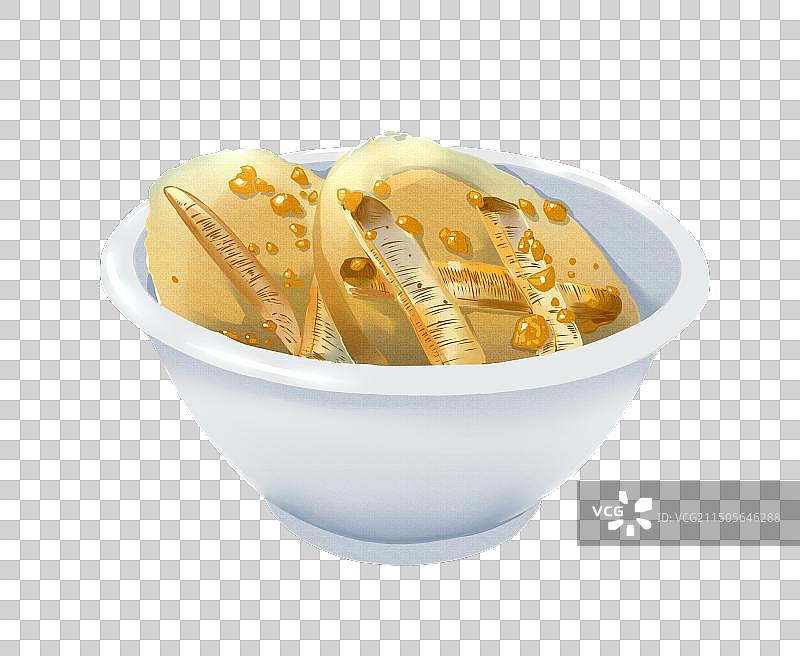 泉州美食土笋冻手绘元素图片素材