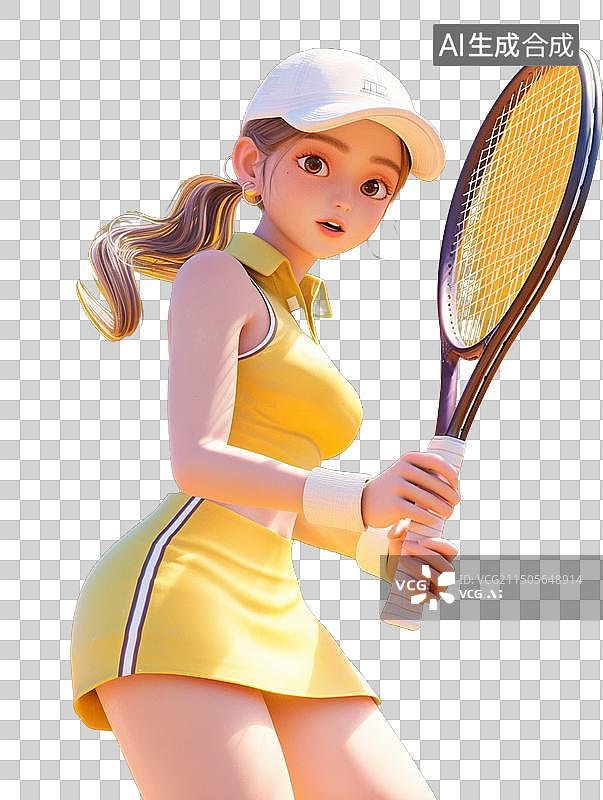 【AI数字艺术】网球运动图片素材