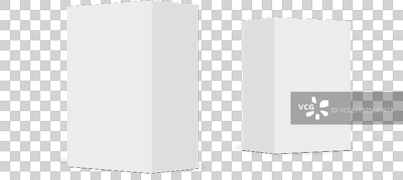 小纸质长方形盒子侧视图模型图片素材