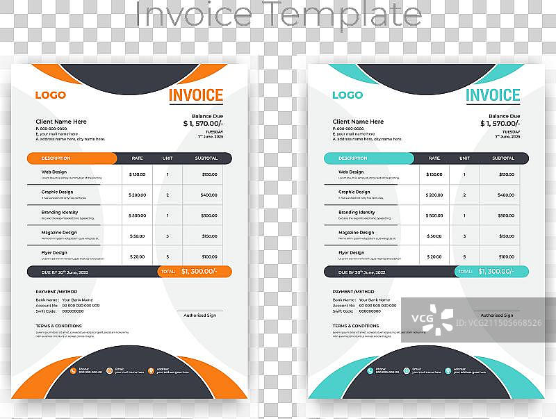 创意独特抽象风格商业发票图片素材