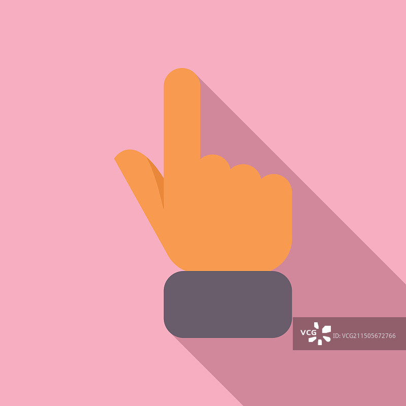 手指向上指的手势图标图片素材