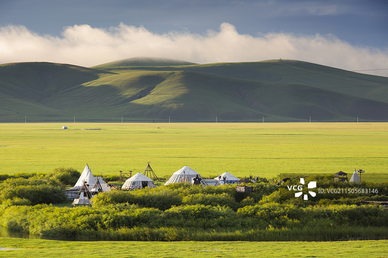 呼伦贝尔金帐汗旅游部落旅游区图片素材