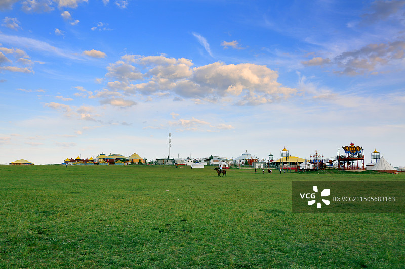 呼伦贝尔金帐汗旅游部落旅游区图片素材