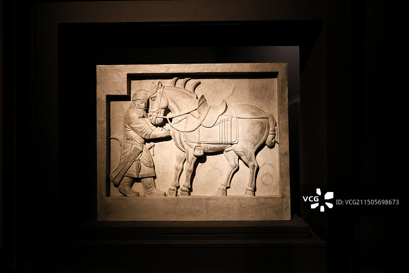 唐昭陵六骏石刻 国家典籍博物馆 贞观李世民的盛世长歌图片素材