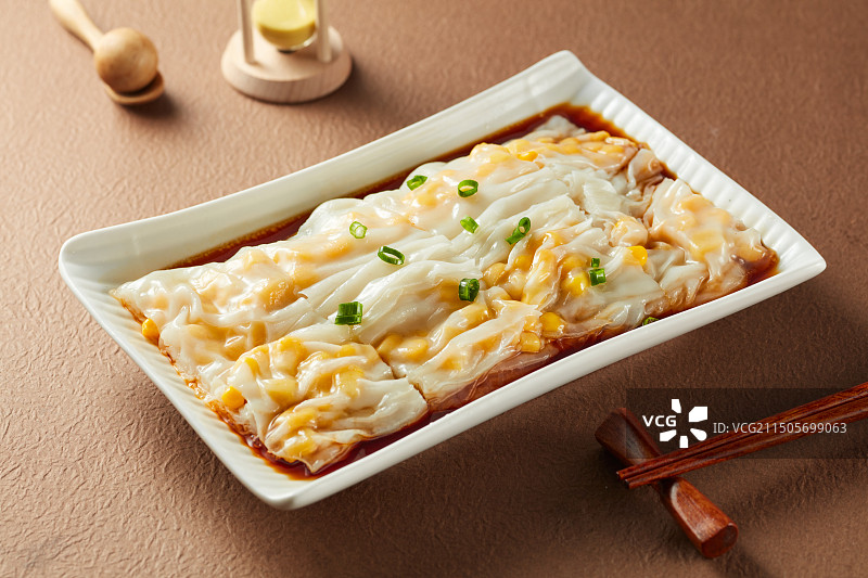 广式玉米肠粉图片素材