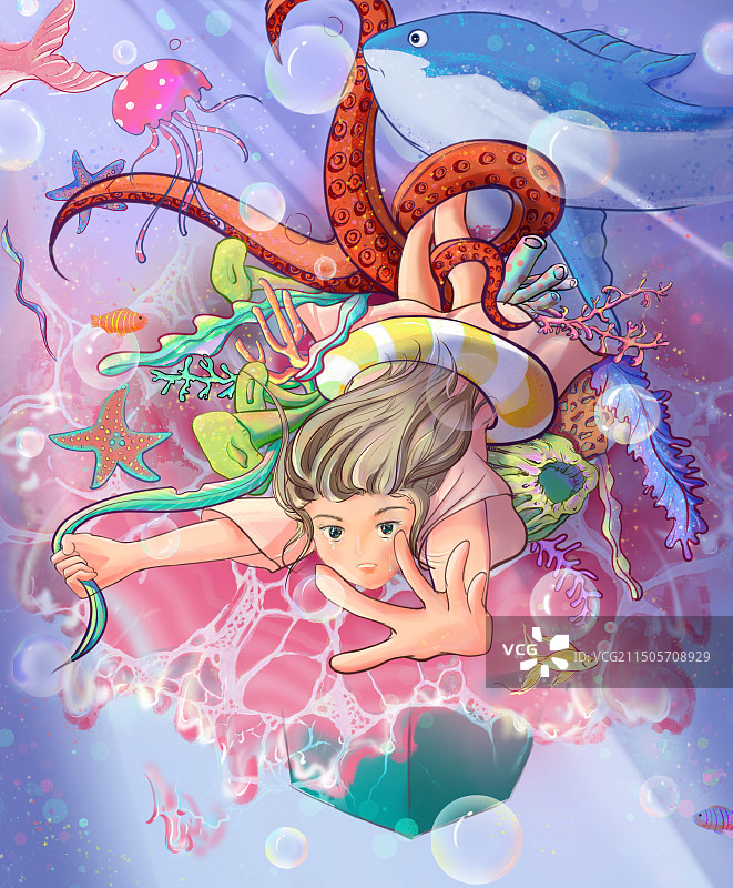 海底世界插画设计图片素材