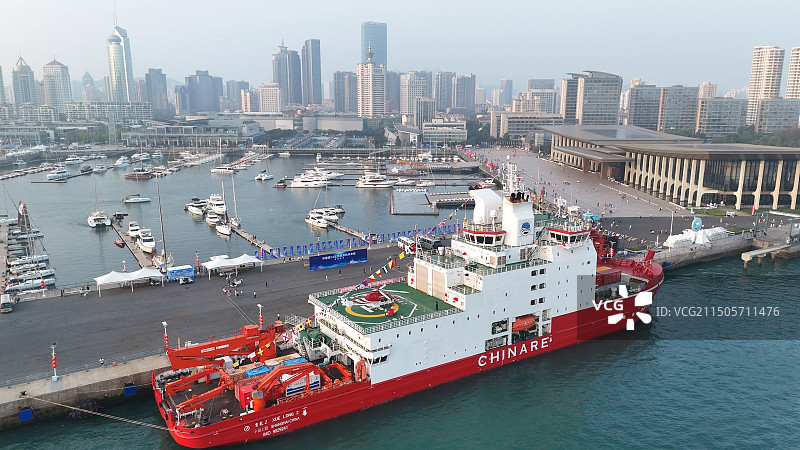 雪龙号雪龙2号极地科考船破冰船图片素材