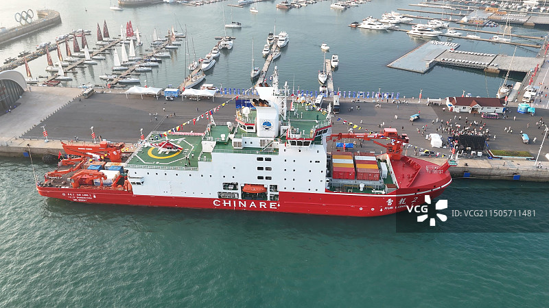 雪龙号雪龙2号极地科考船破冰船图片素材