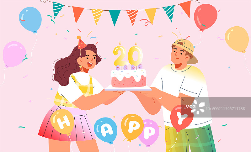 生日庆祝蛋糕图片素材