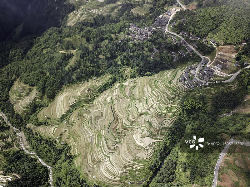 贵州加榜梯田国家湿地公园图片素材