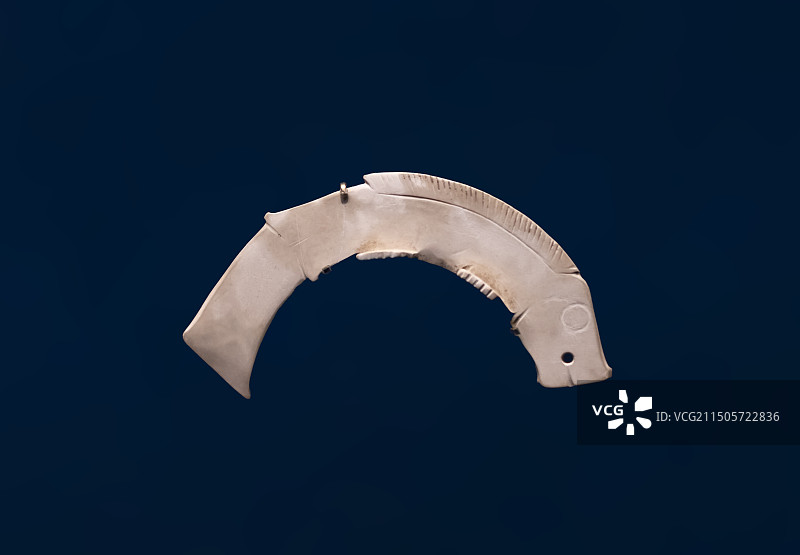 鱼形玉佩 商 上海博物馆图片素材