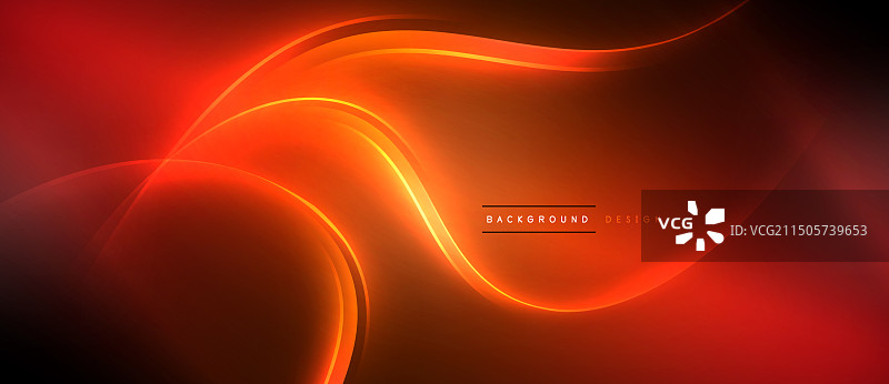 霓虹灯发光的圆形光线照亮了圆线图片素材