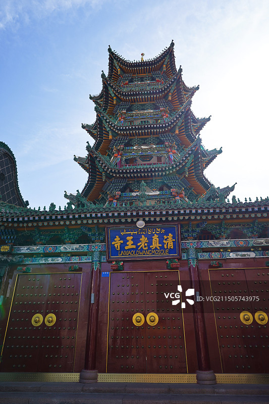 甘肃临夏八坊十三巷图片素材